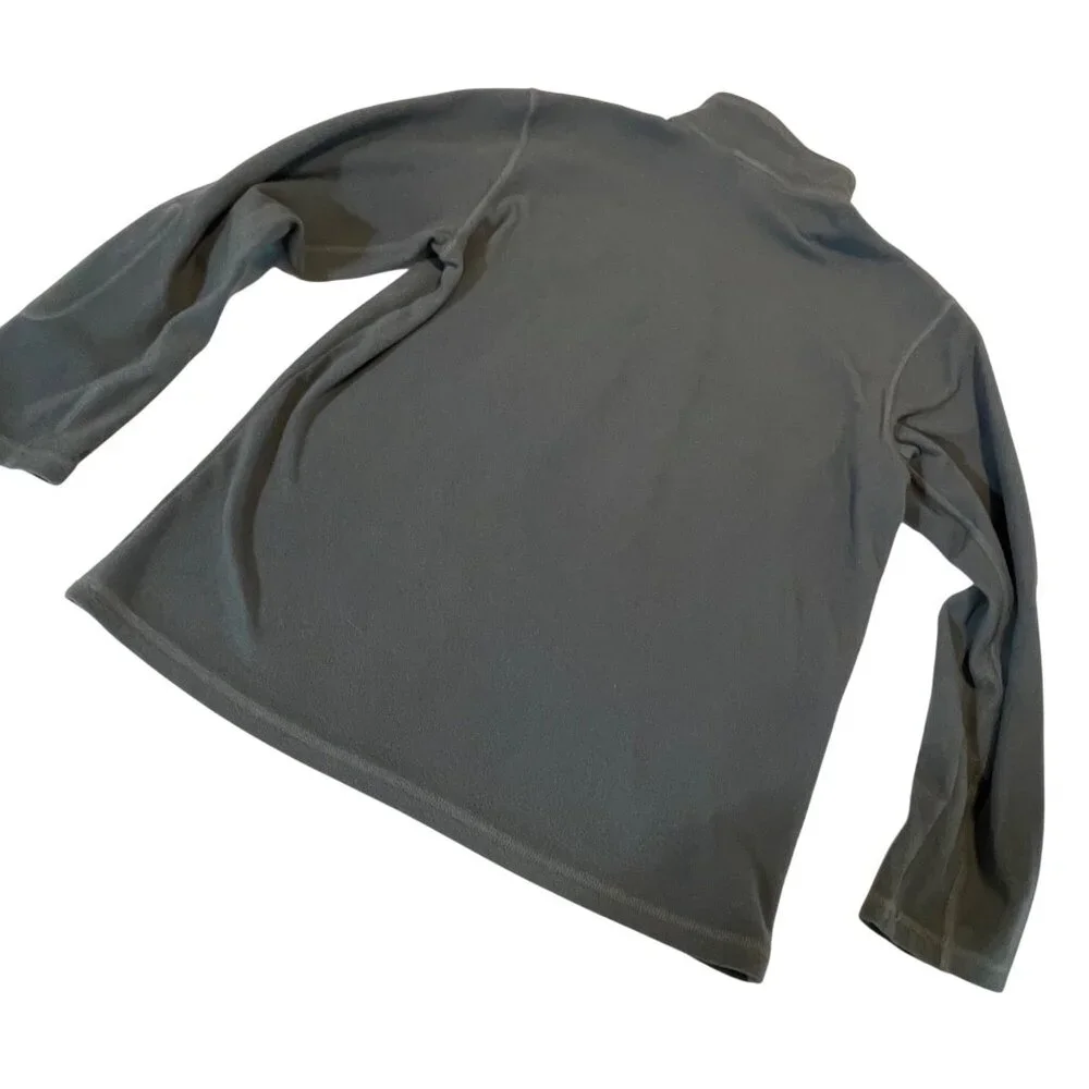 The North Face Mens Fleece Pullover M Gray With Red Accents - Picture 5 of 9